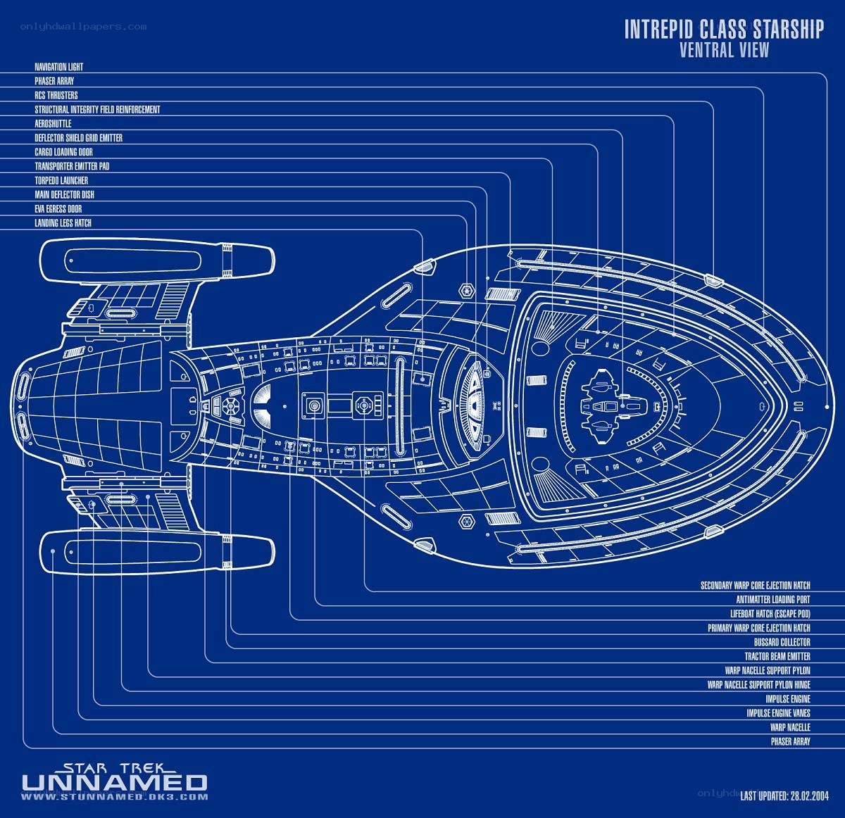 Intrepid Class Starship Blueprint