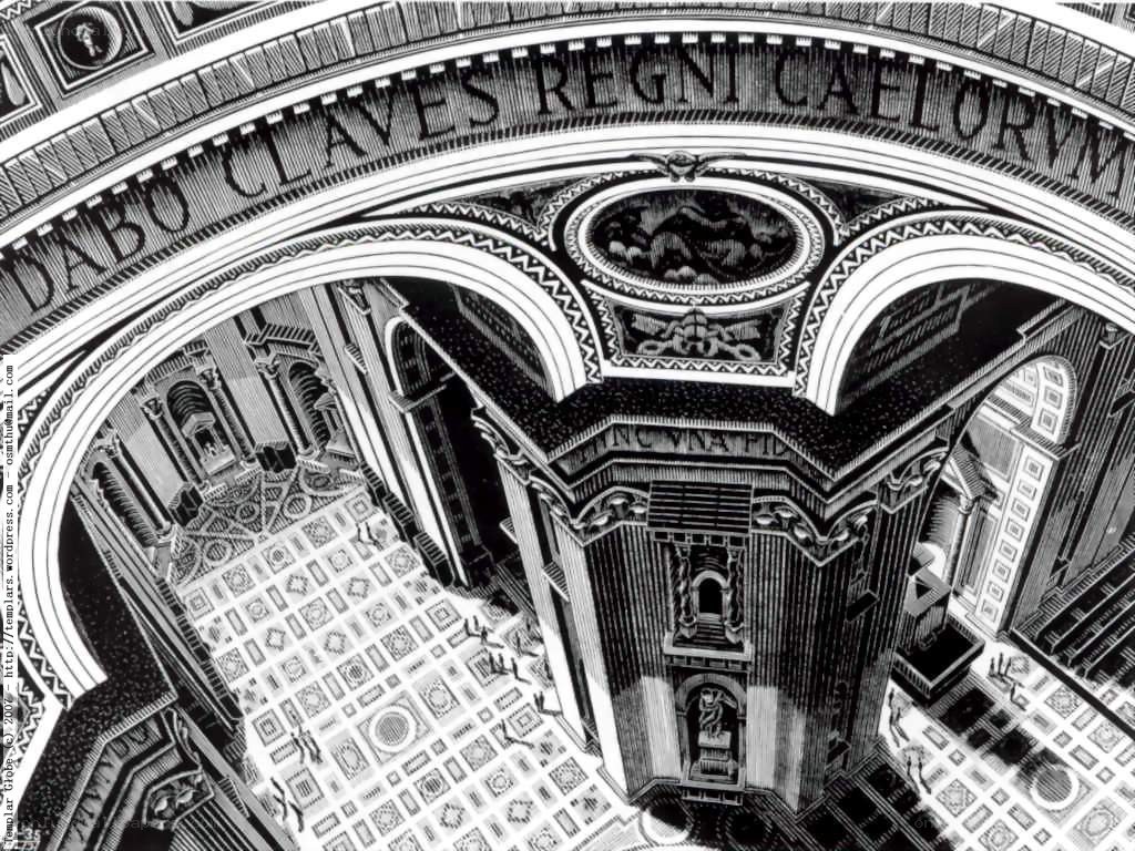 Intricate architectural drawing