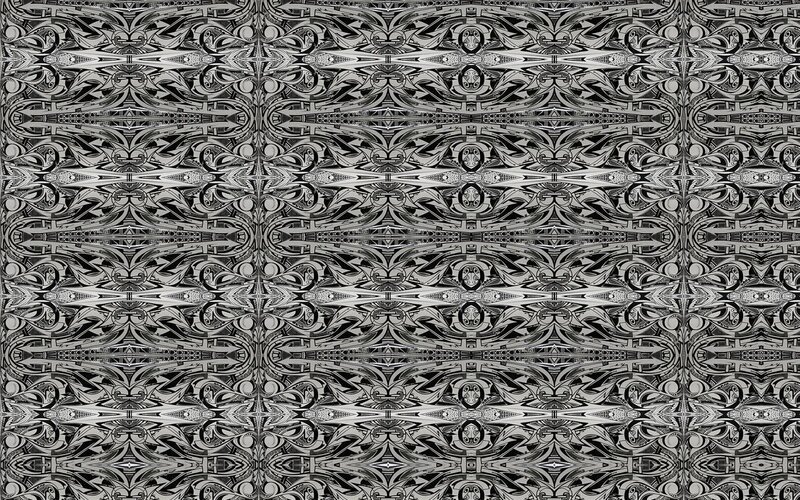 intricate black and white pattern
