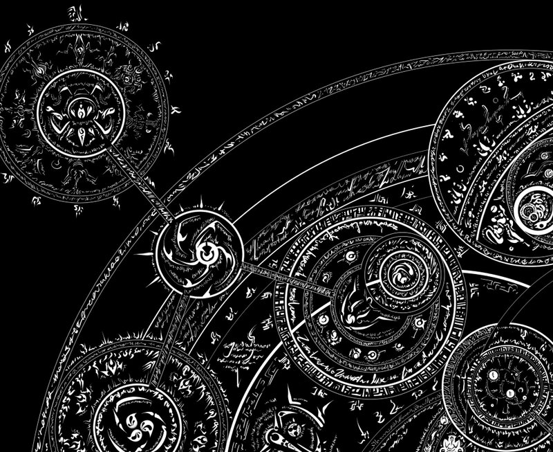 intricate circular patterns