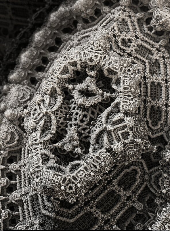 intricate fractal lace structure