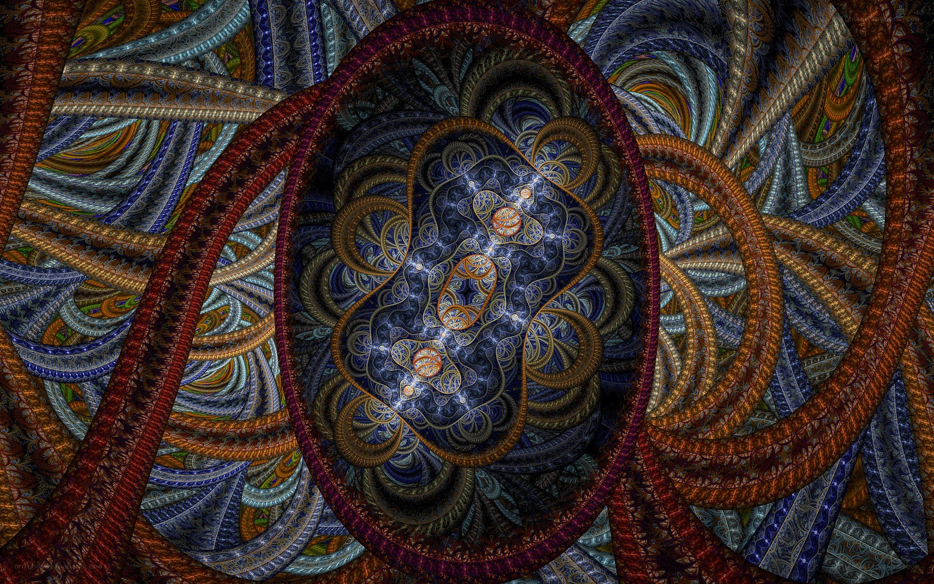 intricate fractal spiral design