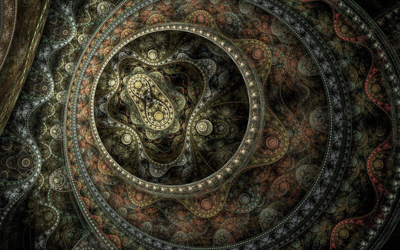 intricate fractal spiral design
