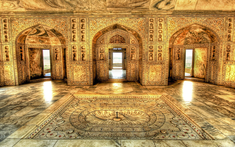 Intricate Marble Hall