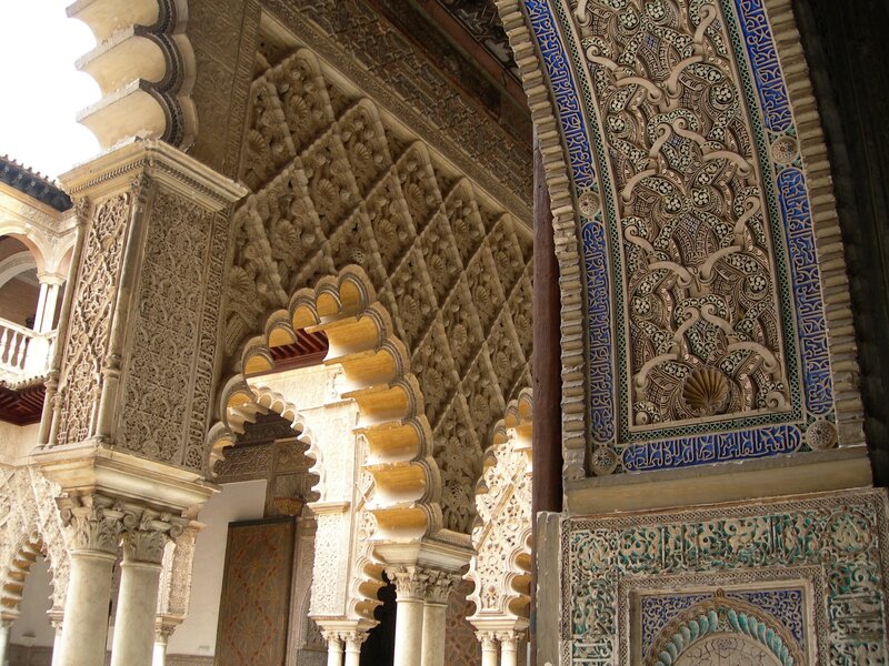 Intricate Stone Arches — Beige, Ornate