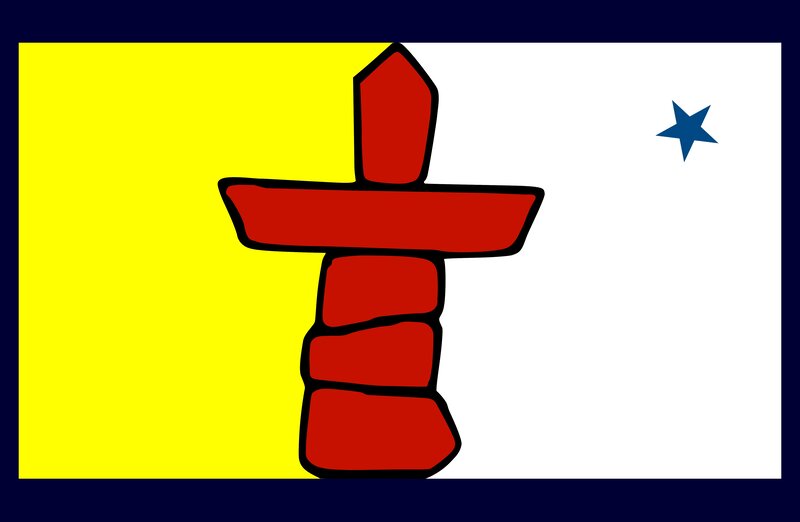 Inukshuk flag of Nunavut