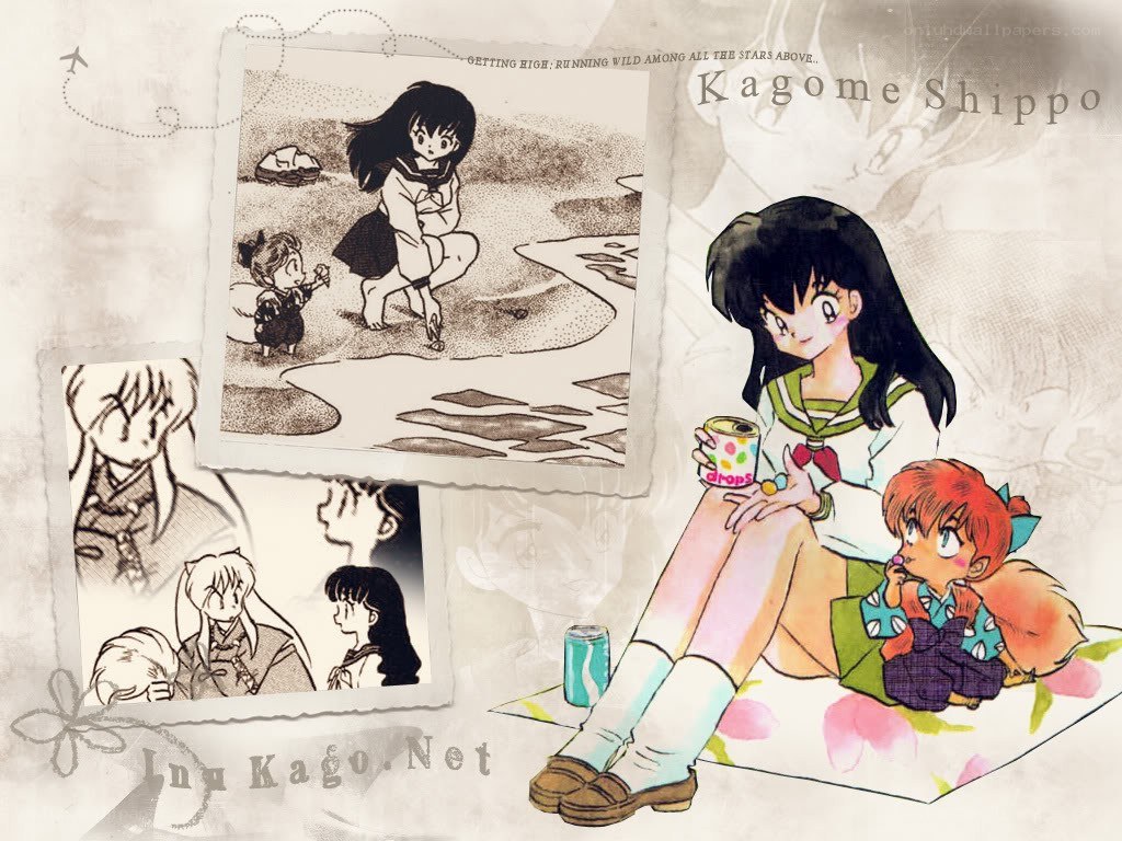 Inuyasha and friends collage