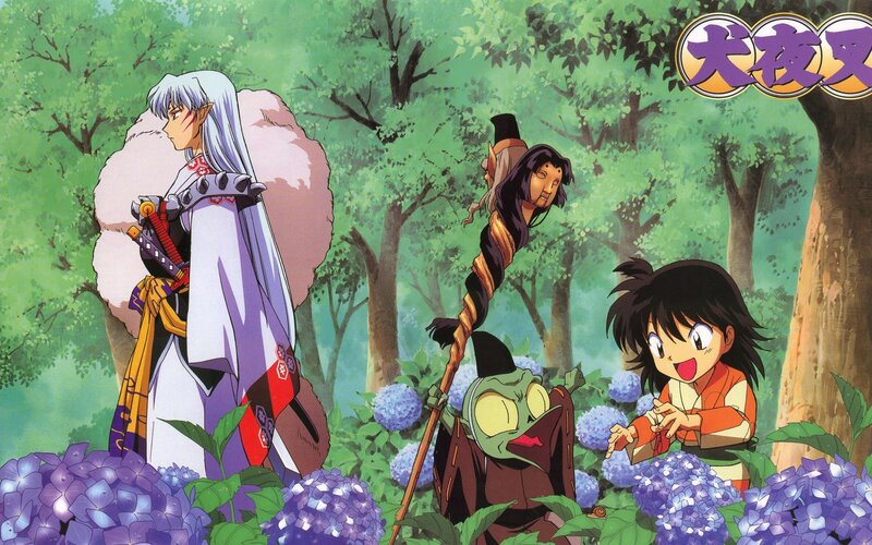 Inuyasha and friends in the forest