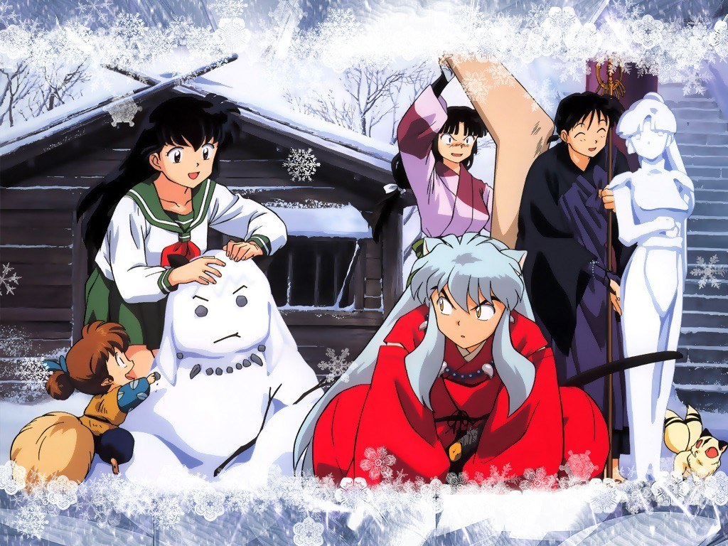 Inuyasha and friends in winter