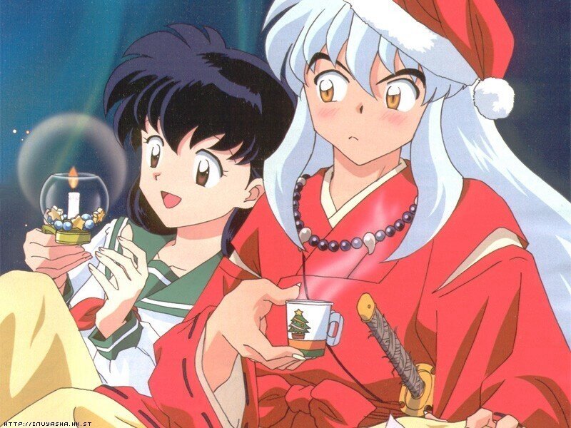 Inuyasha and Kagome at Christmas