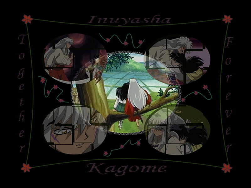 Inuyasha and Kagome — Black