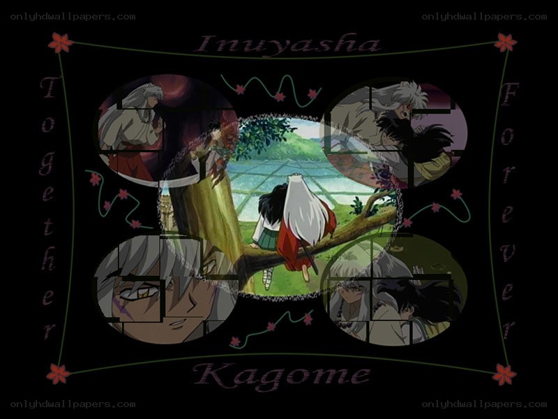 Inuyasha and Kagome collage