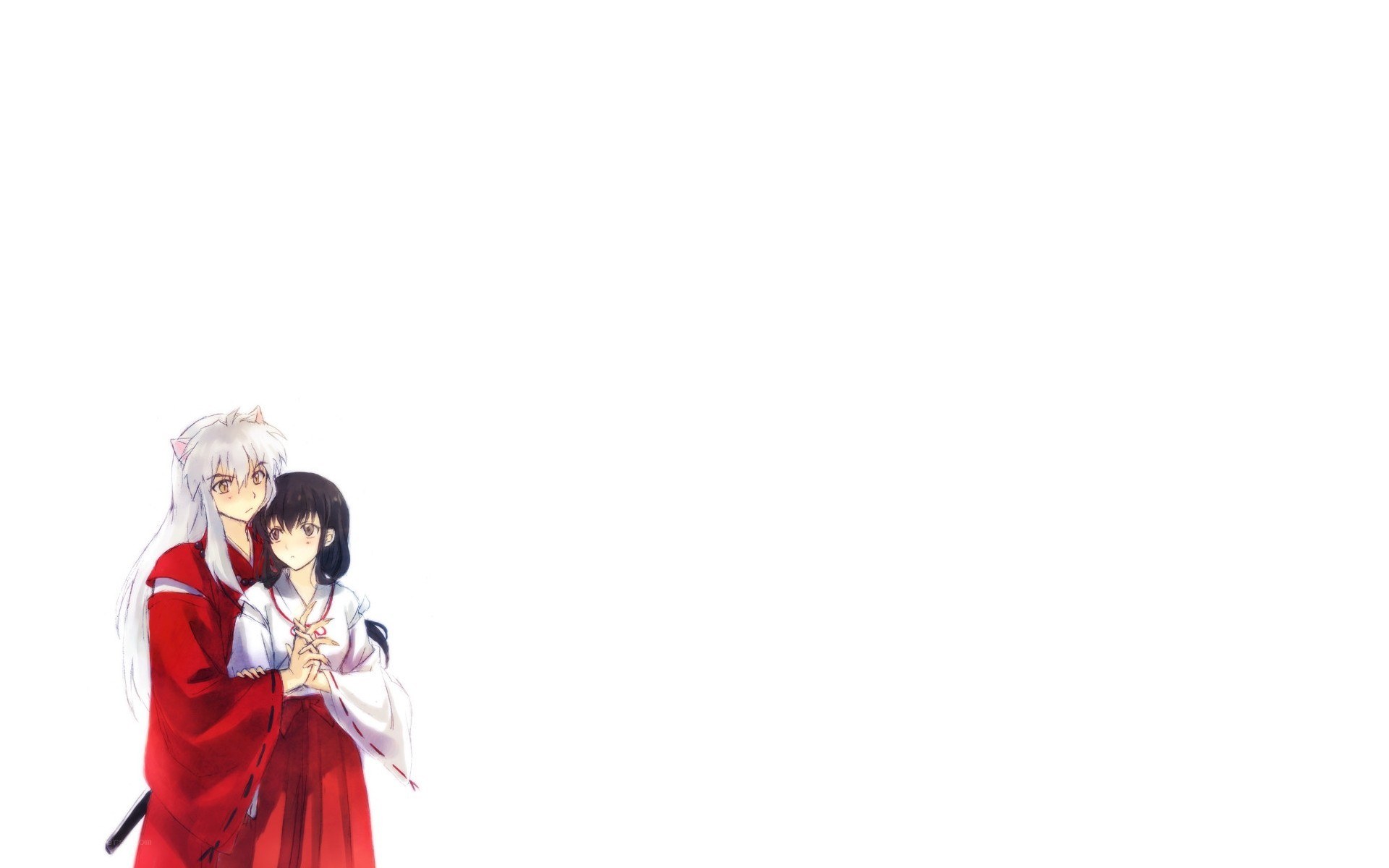 Inuyasha and Kagome embrace