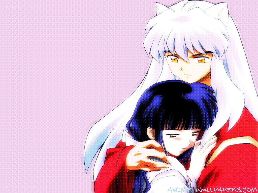 Inuyasha and Kagome embrace