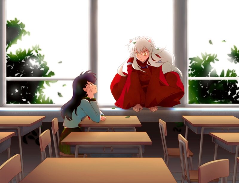 InuYasha and Kagome — Red, Calm