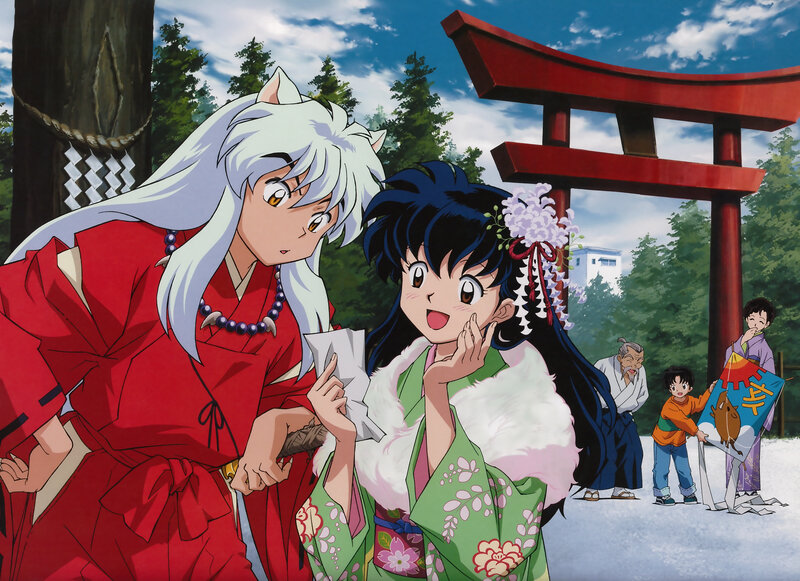 InuYasha and Kagome — Red, Peaceful