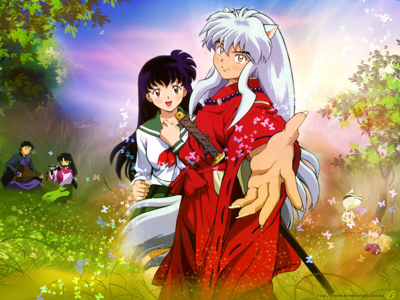 InuYasha and Kagome — Red, Serene, Afternoon