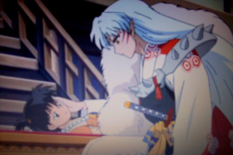 InuYasha and Kagome — White, Dramatic