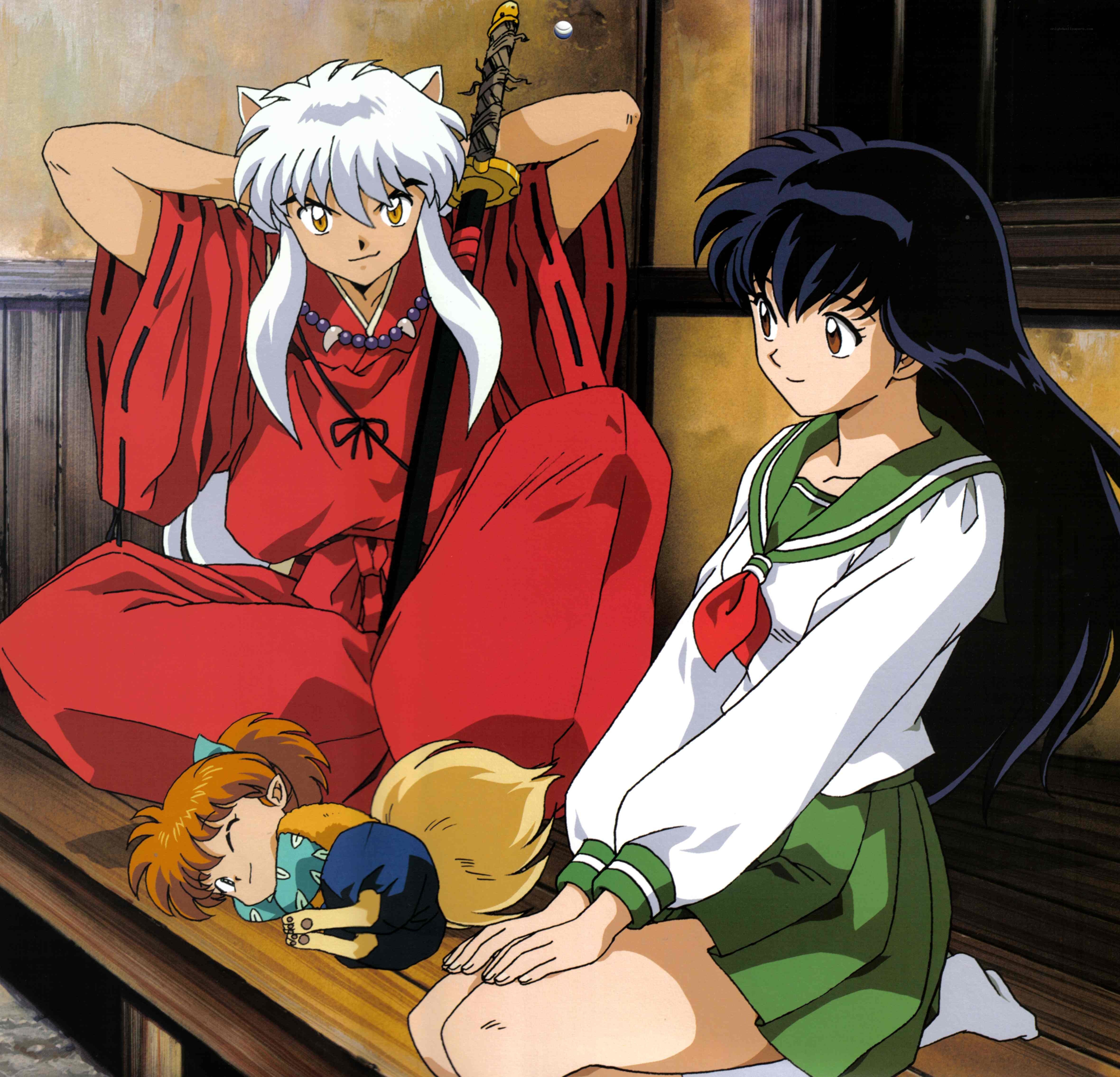 Inuyasha and Kagome with Shippo