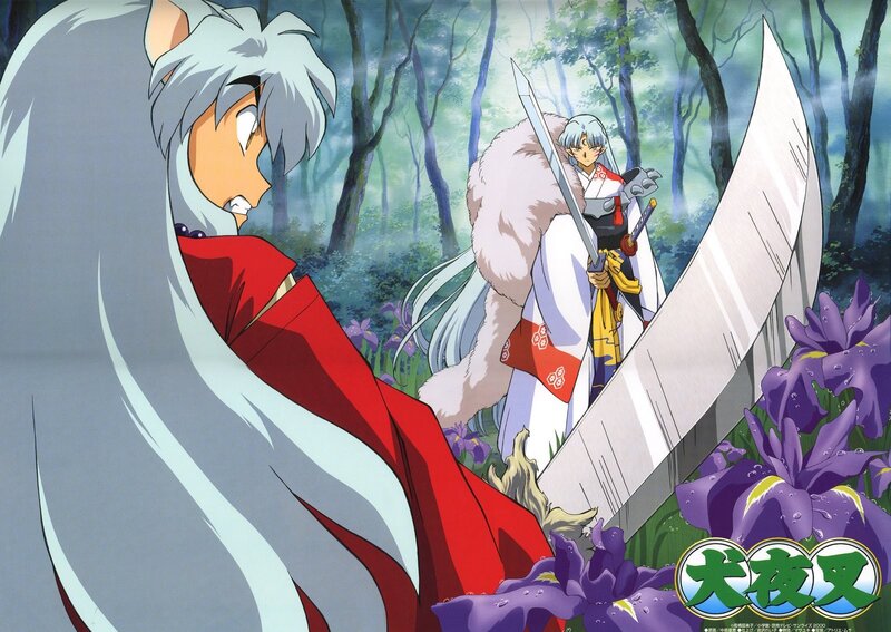 Inuyasha and Sesshomaru in the forest
