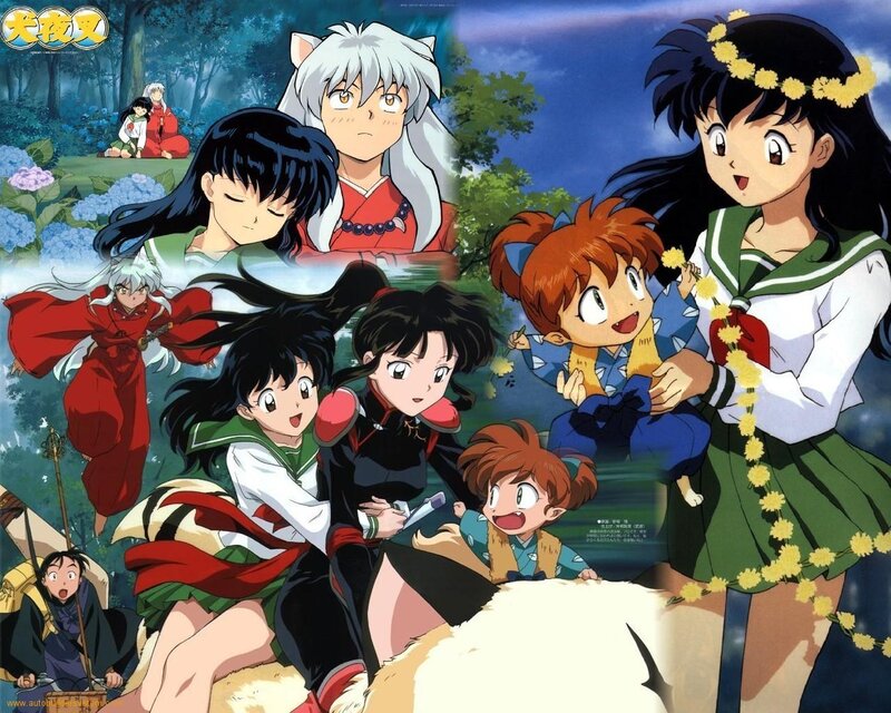 Inuyasha anime character collage