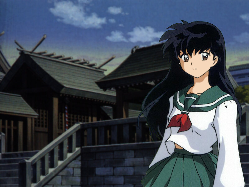 Inuyasha character in school uniform
