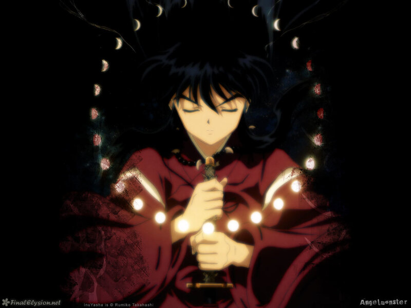 Inuyasha holding a sword
