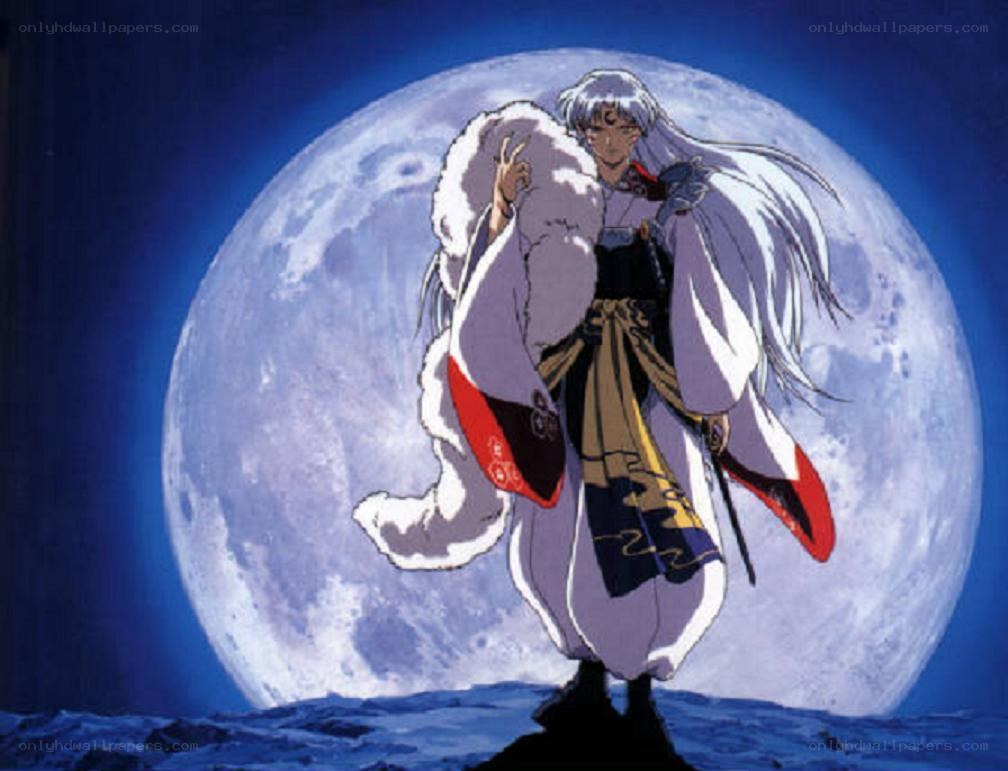 Inuyasha under the moon