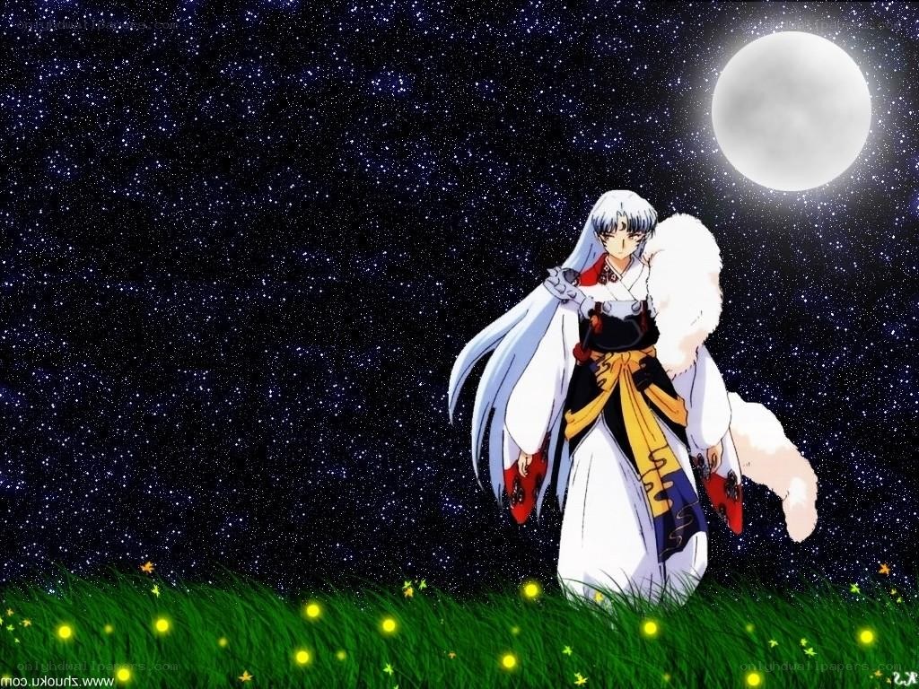 Inuyasha under the moon