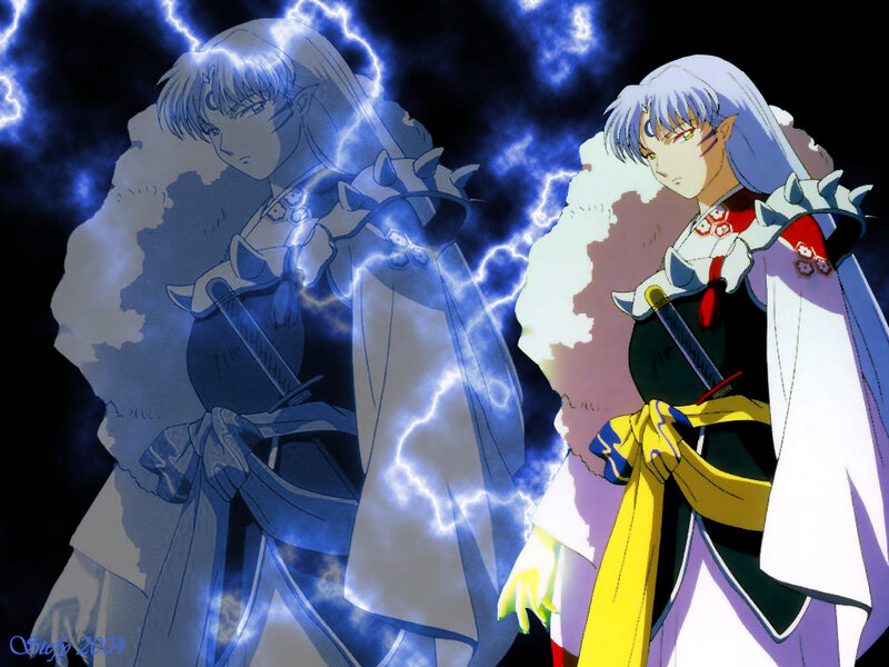 Inuyasha with lightning