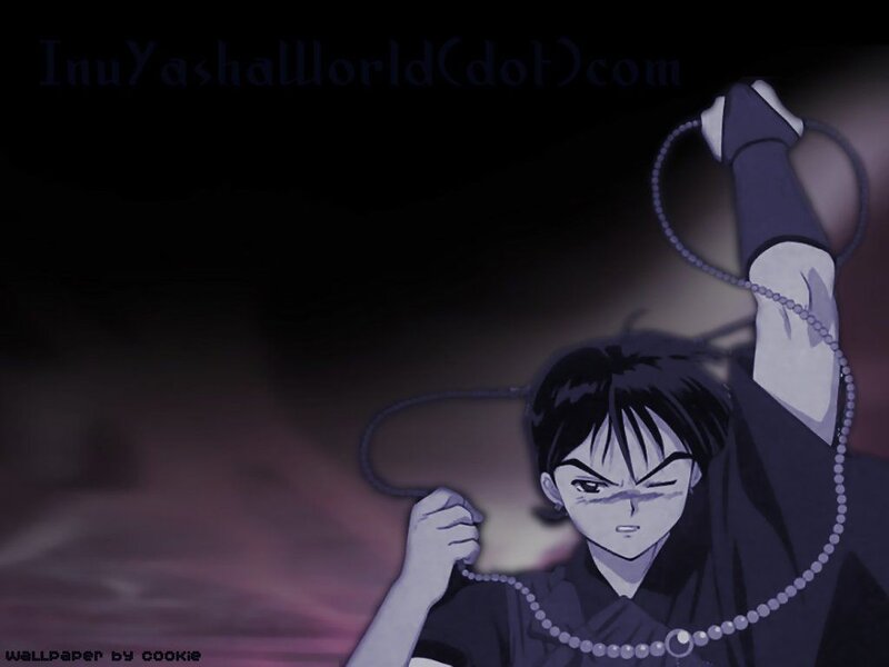 Inuyasha with rosary beads