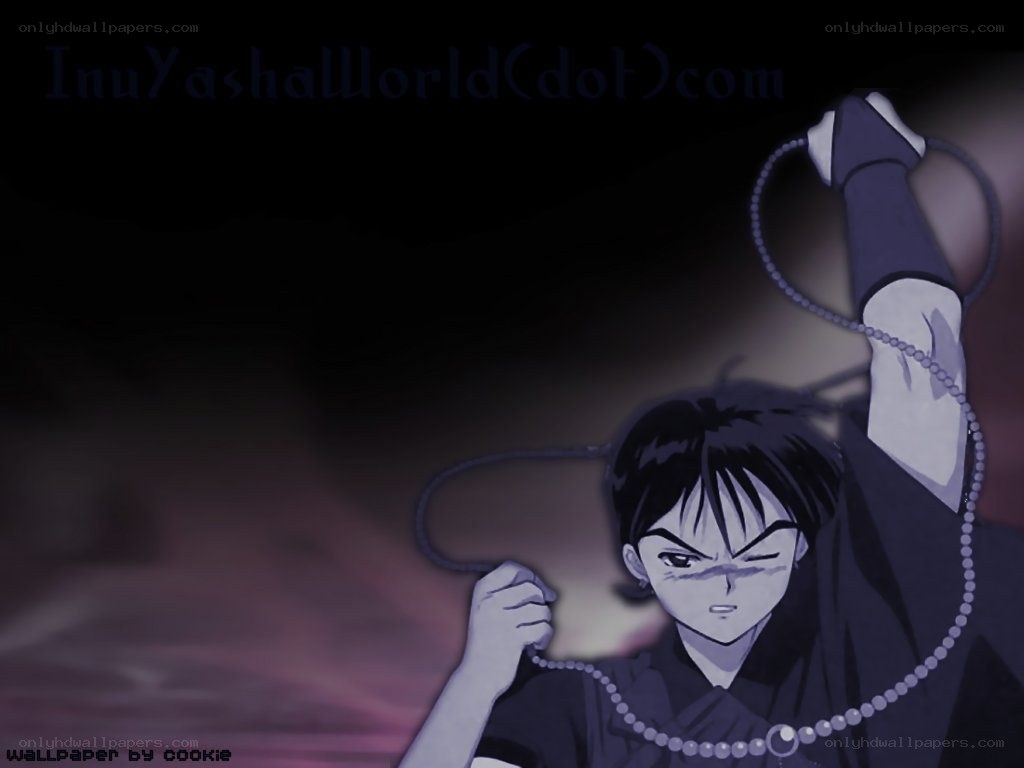 Inuyasha with rosary beads