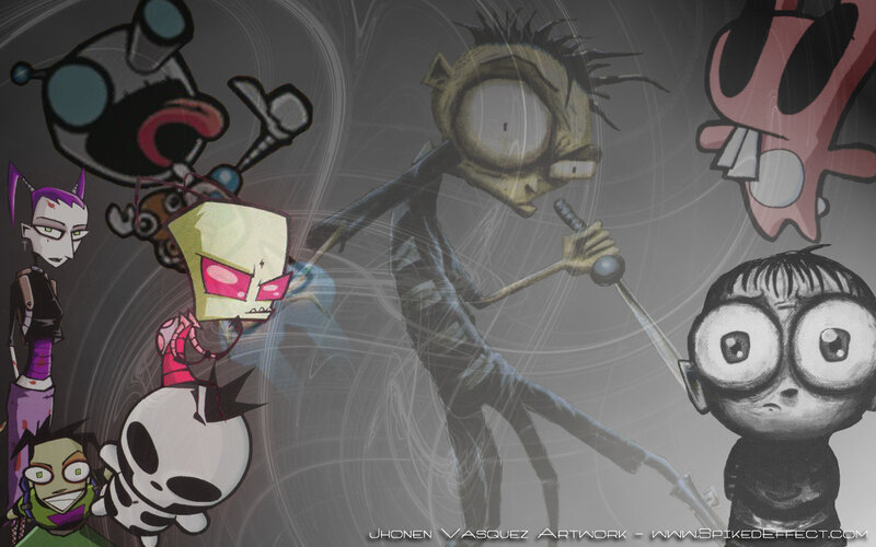 Invader Zim characters collage