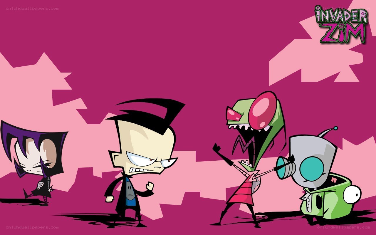 Invader Zim characters in action