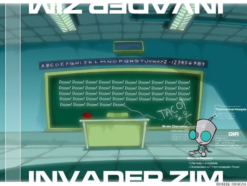 Invader Zim classroom scene