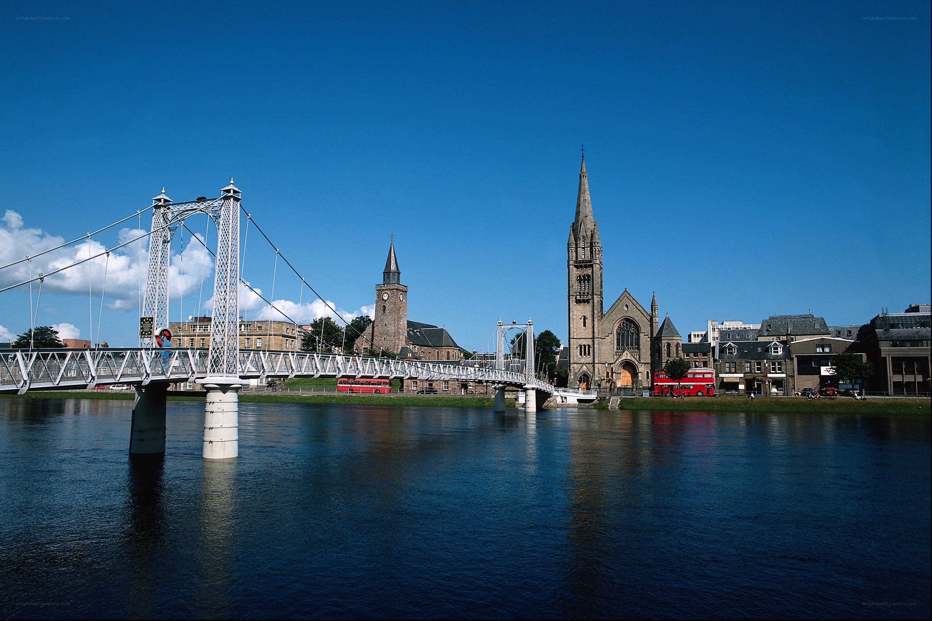 Inverness bridge and cathedral