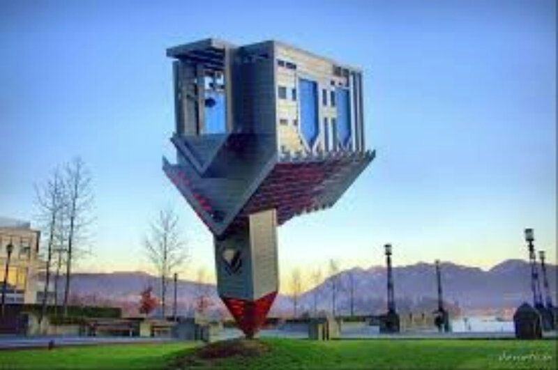 Inverted Building Sculpture