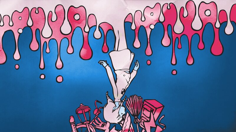 Inverted Character with Pink Liquid