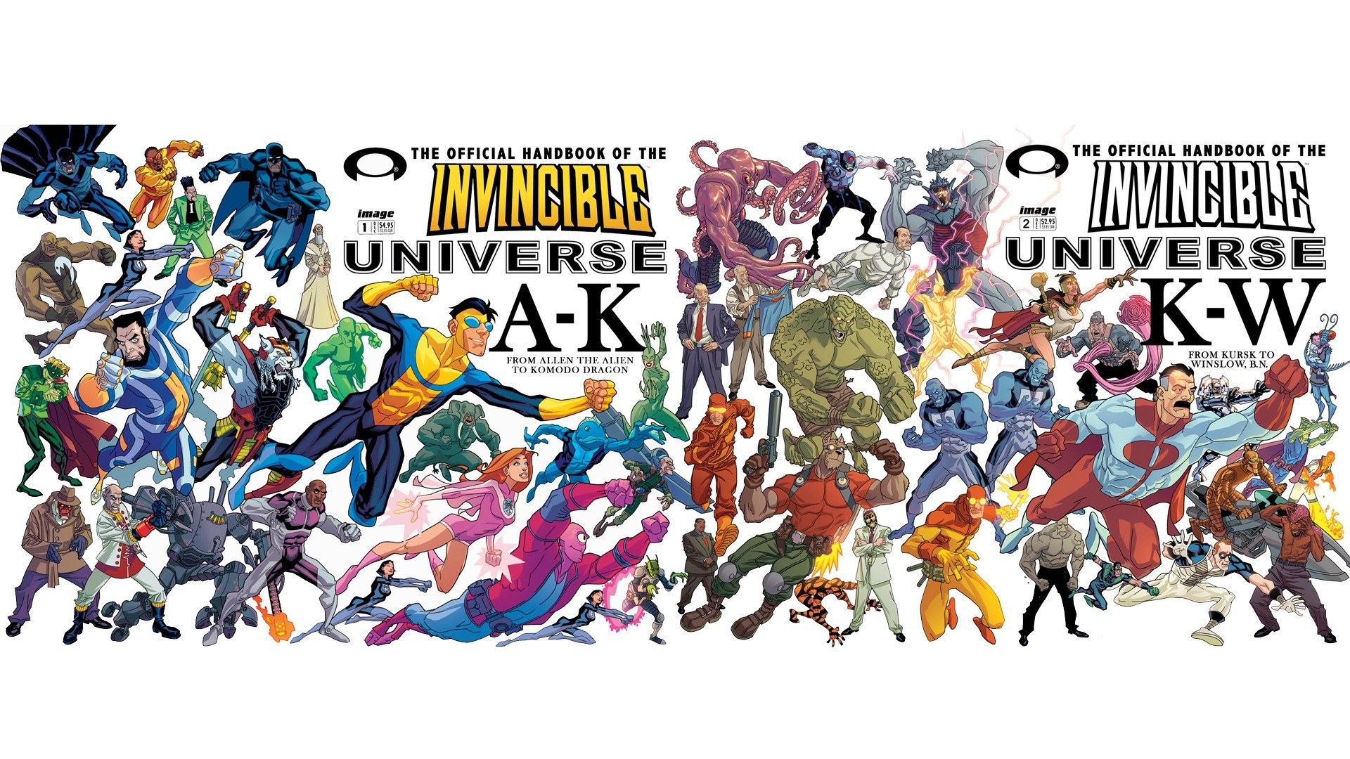 Invincible Universe Handbook Covers