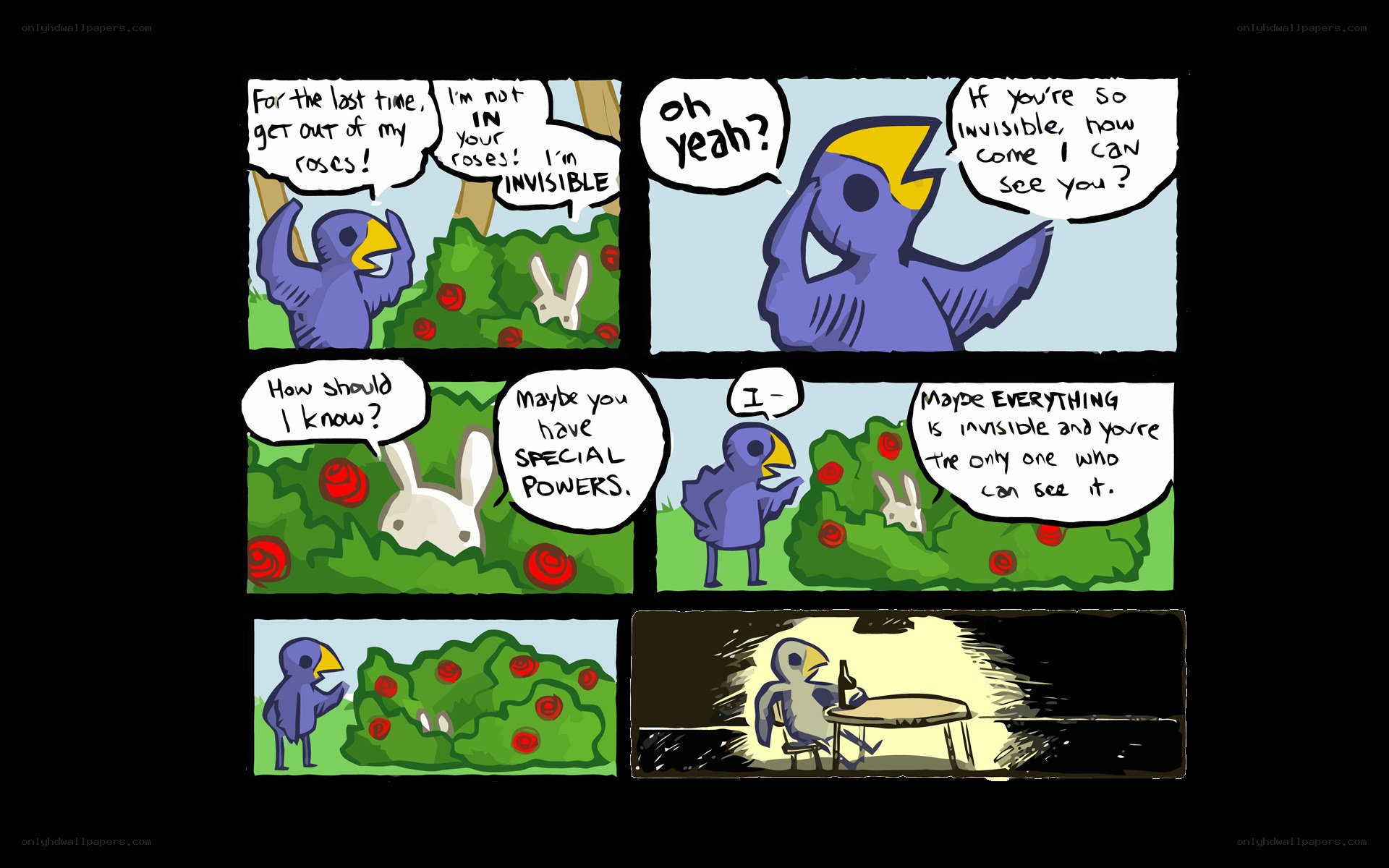 Invisible Bird Comic