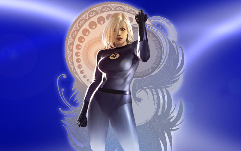 Invisible Woman in costume