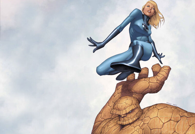 Invisible Woman on the Thing