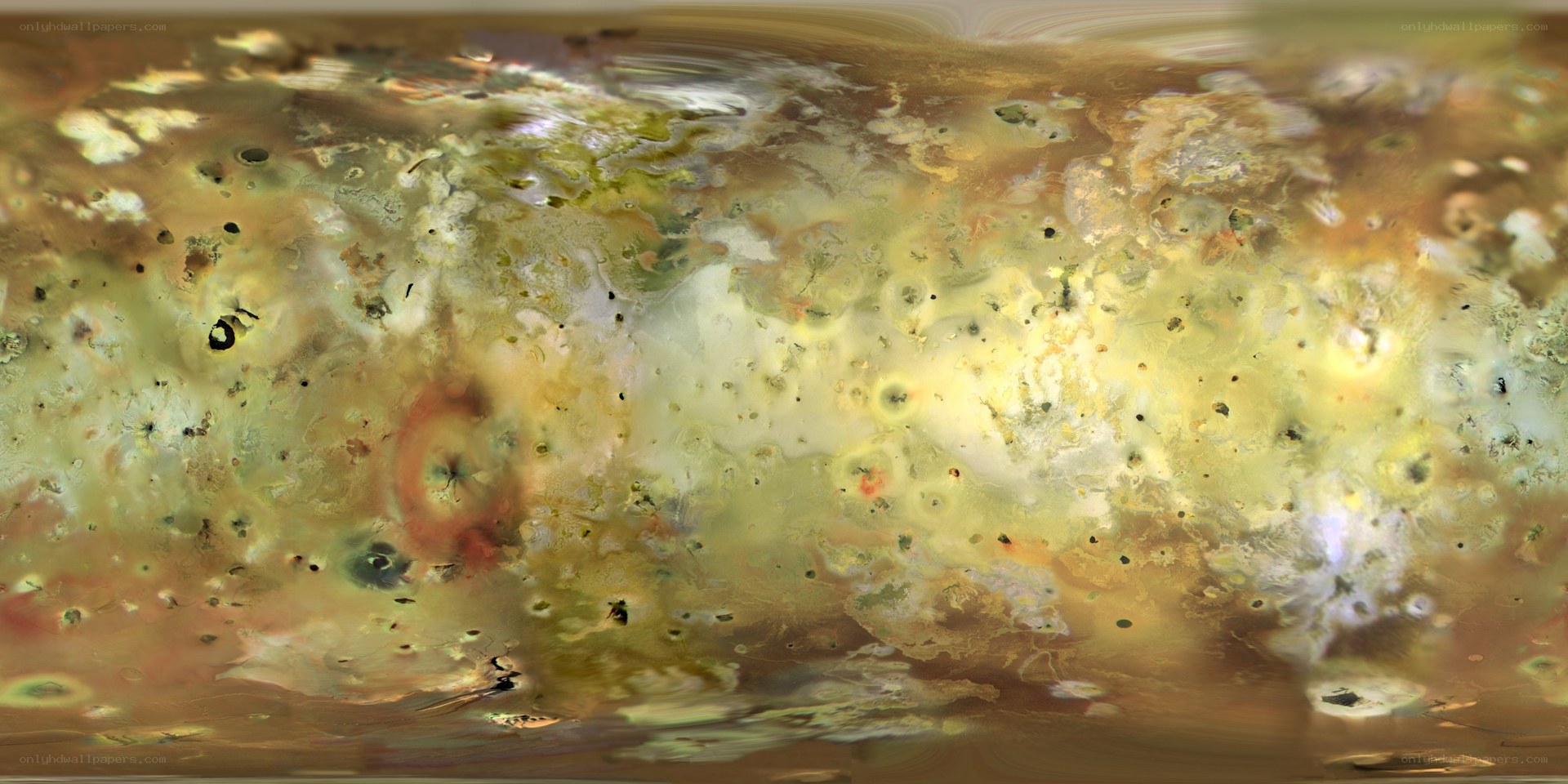 Io's surface from space