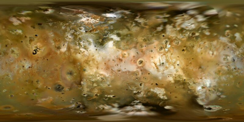 Io's volcanic surface