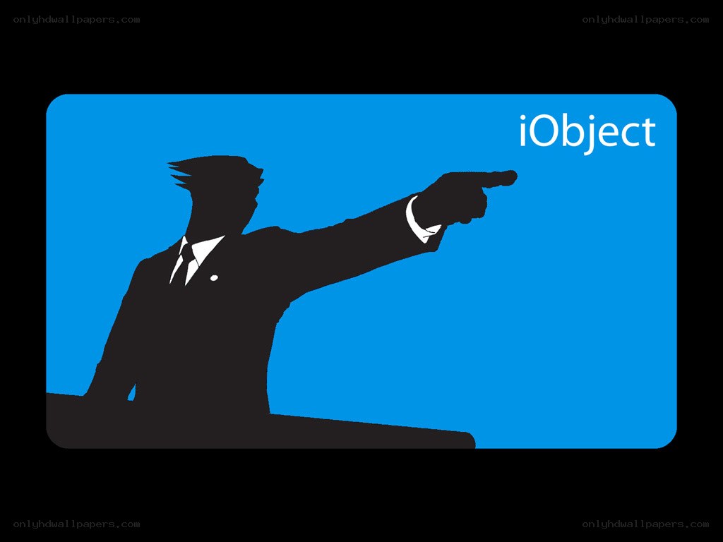 iObject logo with pointing figure