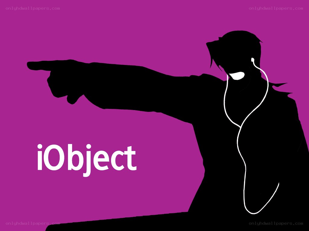 iObject silhouette pointing