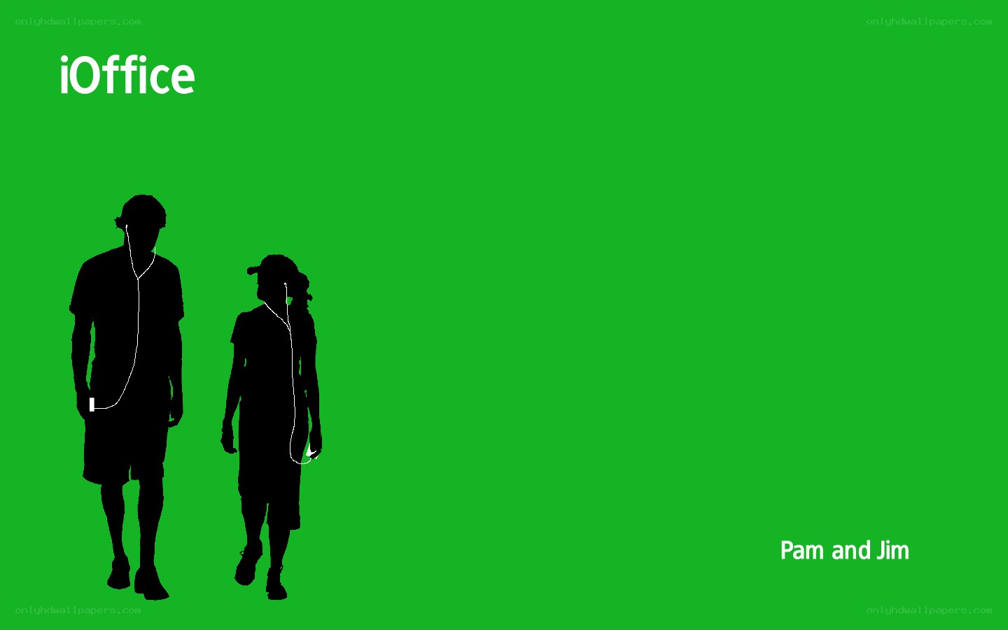 iOffice branding with silhouettes