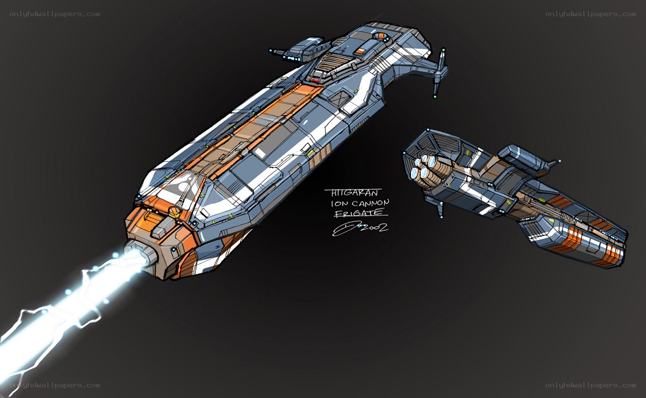 Ion cannon frigate concept
