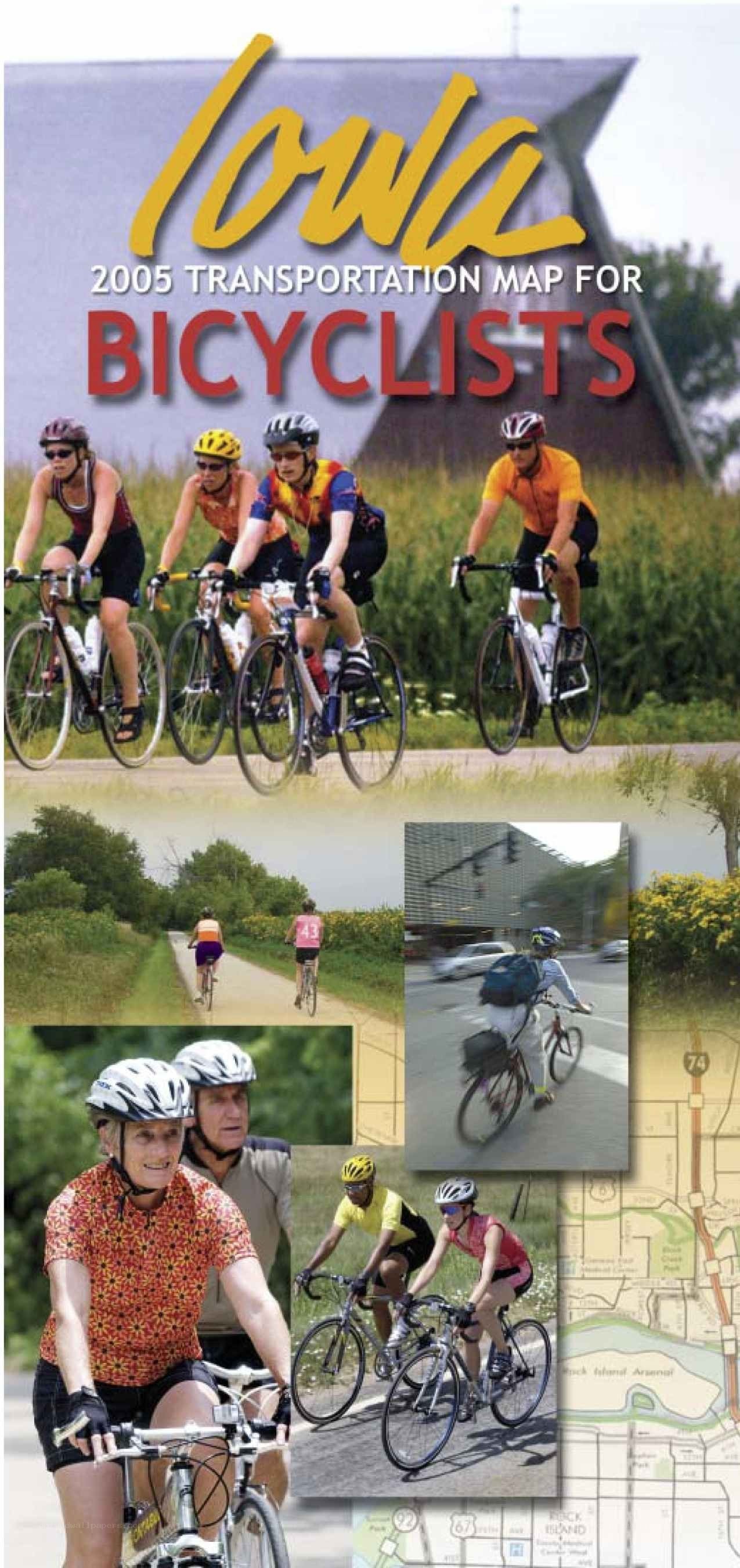 Iowa Bicyclist Map 2005