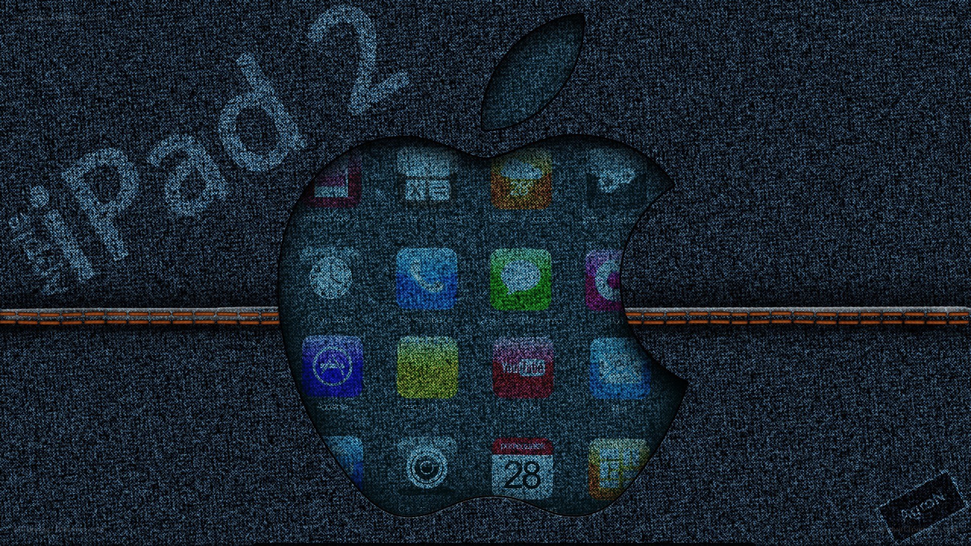 iPad 2 denim wallpaper